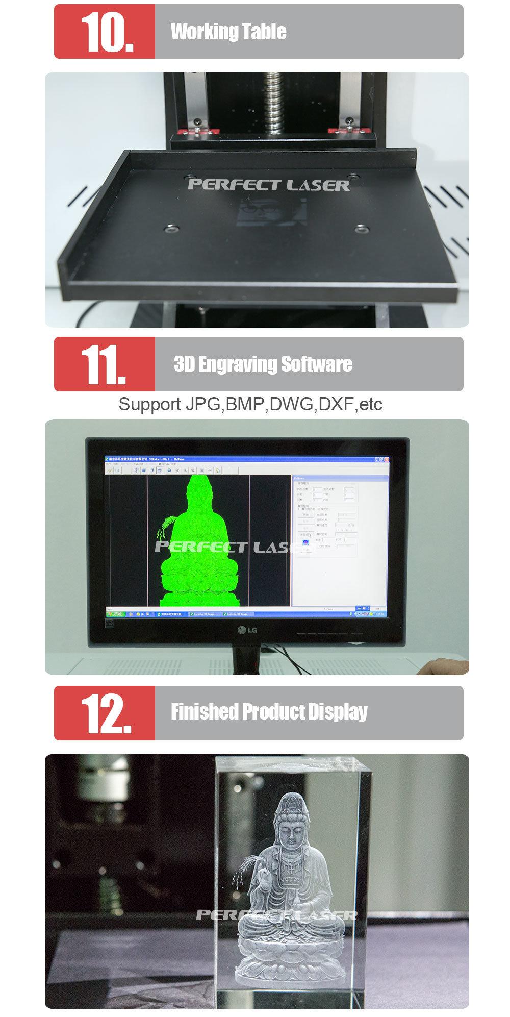 Sub-Surface 2D to 3D Photo Crystal Laser Engraving Machine