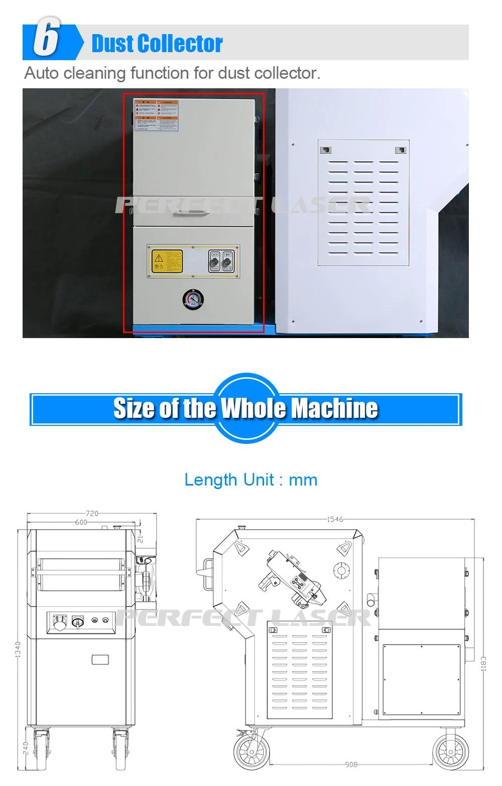 Portable 100W Fiber Laser Cleaning Rust Removal Machine