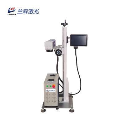 Fiber 30W Flying Laser Marking Machine for Metal Can Printing