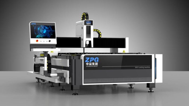 Zpg-3015e Fiber Laser Cutting Machine for Carbon Steel Stainless Steel Aluminum Alloy 1000W 2000W 3000W 5000W 10000W