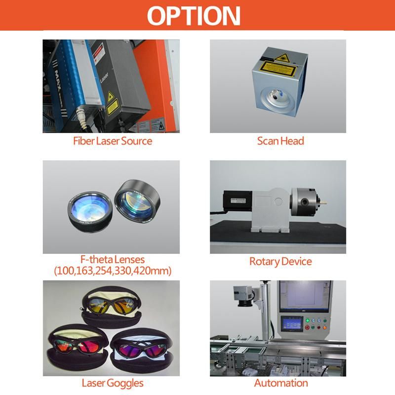 Portable Plastic Laser Marking Machine Steel Ylp-20W 30W