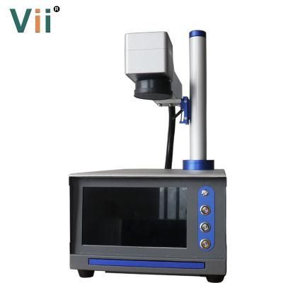 30W Desktop Laser Marking Machine for on Plastic Bottle /Aluminium/Metallic