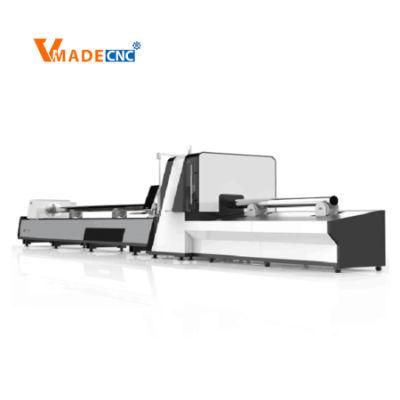 CNC Automatic Feeding and Automatic Unloading Steel Pipe Metal Profile Fiber Laser Tube Cutting Machine