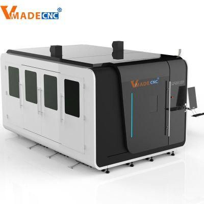 Full Enclosed 4kw Sheet Metal Fiber Laser Cutting Machine