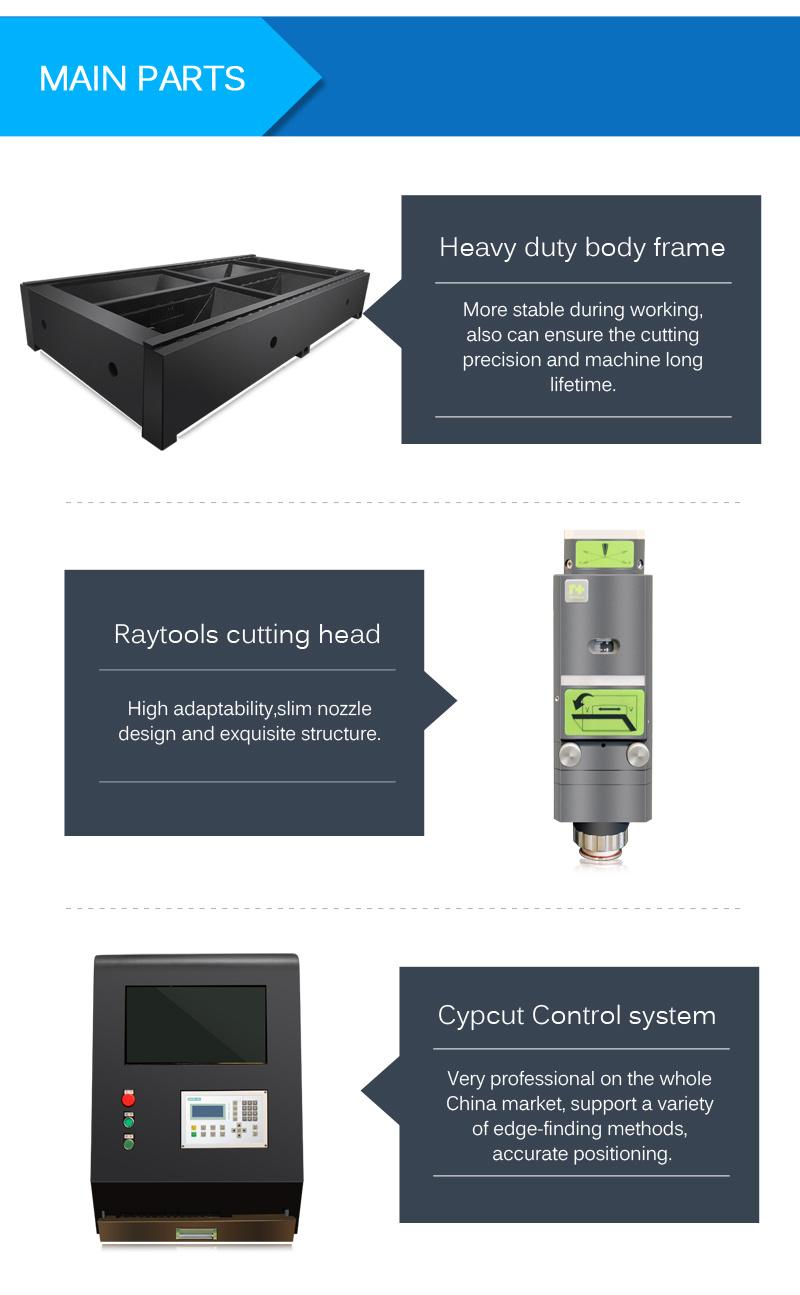 Precision CNC Metal Cut Router Fiber Laser Cutting Machine