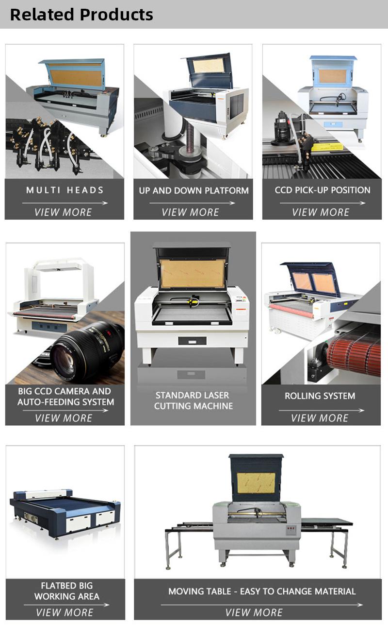 100W Garment Fabric Laser Cutting Machine CO2 1300X2500