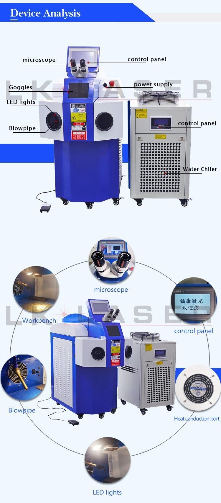 Hot Sale Jewelry Laser Welder Gold Laser Spot Welding Machine Portable 200W 120 J Gold Silver Platinum Repair Laser Soldering Machine