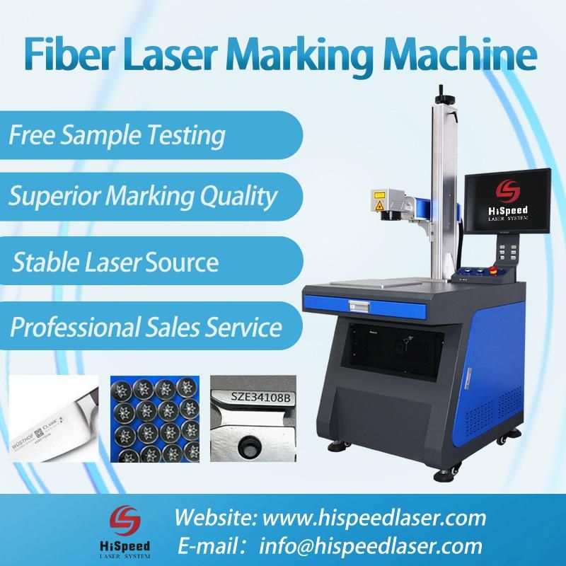 High Standard Precision Fiber Laser Marking Machine for Semi-Conductor Electronics/Accessories/Mechanical/ Industry Applications
