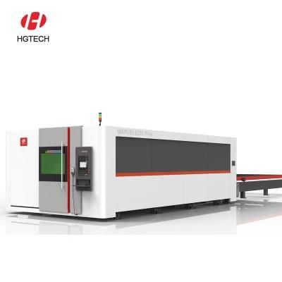 Hgtech Economical 6kw 8000W 12kw 20000W 30kw Fiber Laser Cutting Machine for Steel/Copper/Brass