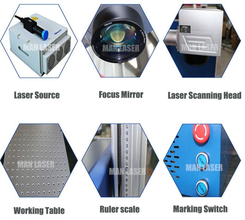 Laser Engraving Machine/Marking /Engraver Equipment for Metal Sheet/Carbon Steel/Aluminum/Copper/Wood Bamboo Plastic Handicraft Mark