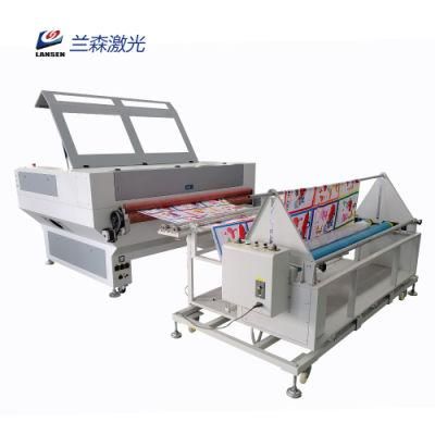 Auto Feeding 1610 CO2 Fabric Textile Laser Cutting Machine 100W