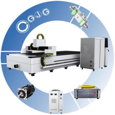 Metal Sheet CNC Fiber Laser Cutting Machine 2000W 3kw