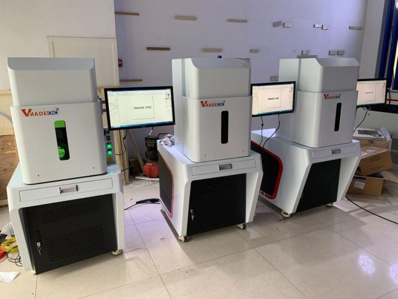 Full Closed Cover 20W 30W 50W 100W Fiber Laser Marking Machine for Metal