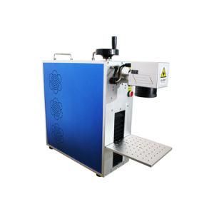 Portable Split Cabinet Fiber Laser Marking Machine with Rotary 30W