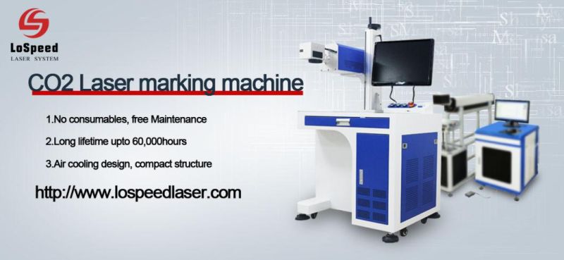 CO2 Laser Marking Cutting Machine for Wood Pen Logo Engraving