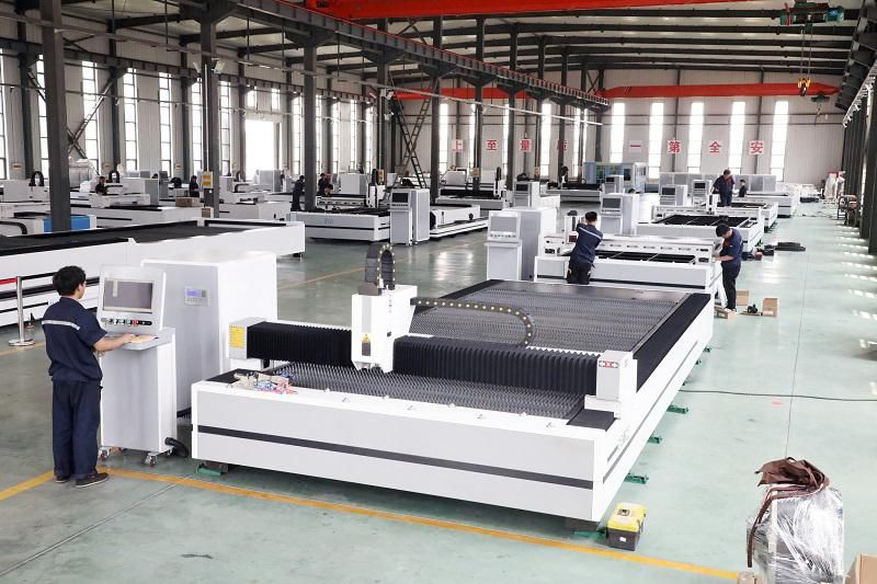 Fiber Laser Cutter Machine Servo Motor Laser Source Cutting Stainless Steel CNC Machine with Blade Big Table Sheet Metal Job