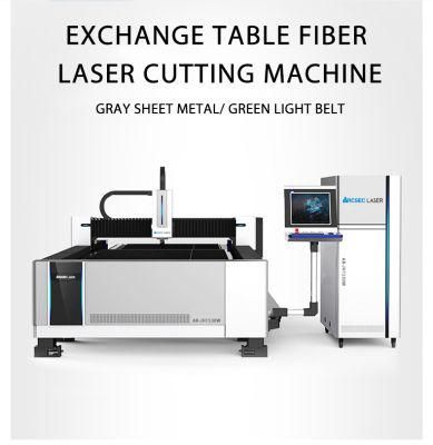 High Rigidity Enhanced Lathe Bed CNC Exchange Table Open Type Metal Laser Cutting Machine with Big Discount Price