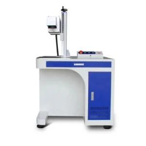 50W Portable Color Jewelry Fiber Laser Marking Machine Engraving for Metal Cutting Plastic 3D Logo Gold Plate Printing