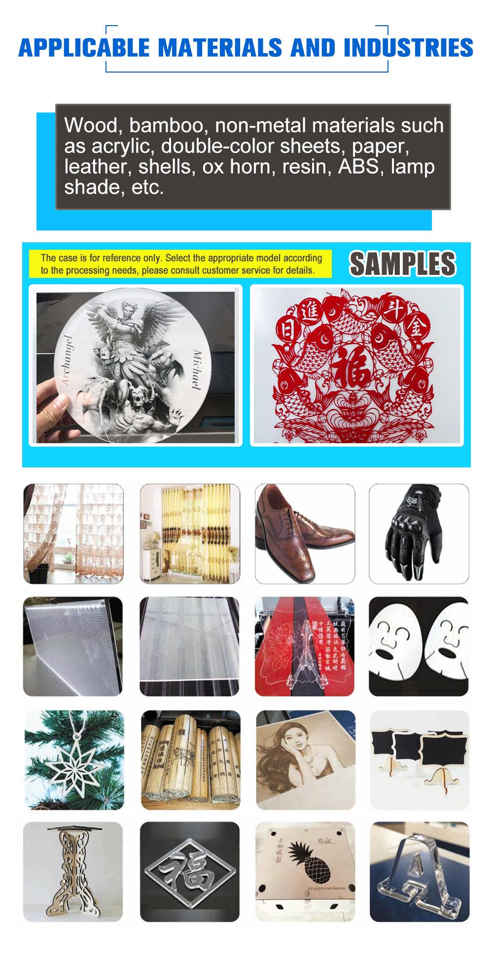 Laser Cutting Machine for Wood Leather Acrylic MDF Board Laser Engraving Machine
