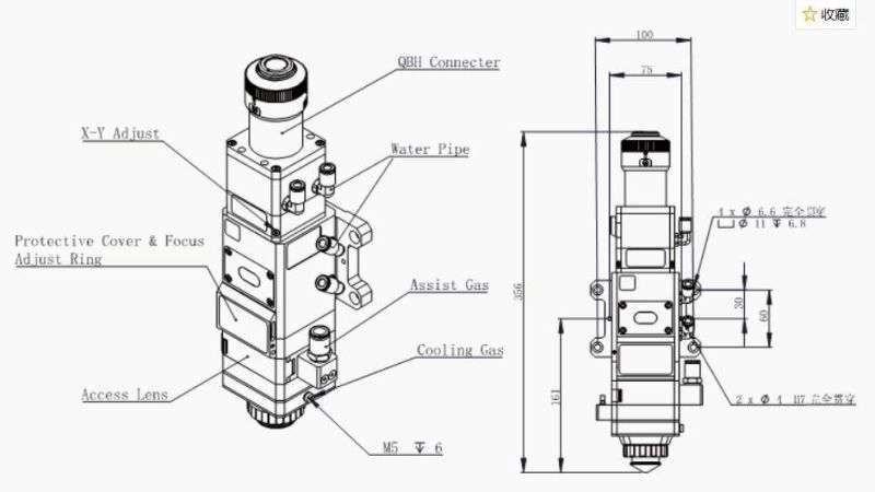 Bt240s Series Planar Laser Cutting Head for Laser Cutting Machine