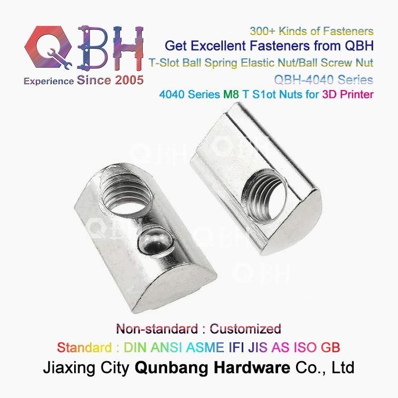 Qbh 4080 4040 CNC Router Laser Cutter Plasma Cutter Replacing Parts Ball Spring Elastic Aluminum M8 T-Slot Nut Maintenance Repair Replacement