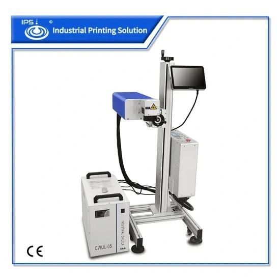 High Speed Automatic 5W Fly UV Laser Marking Printing Machine for Mask, Plastic Metal with CE Certification