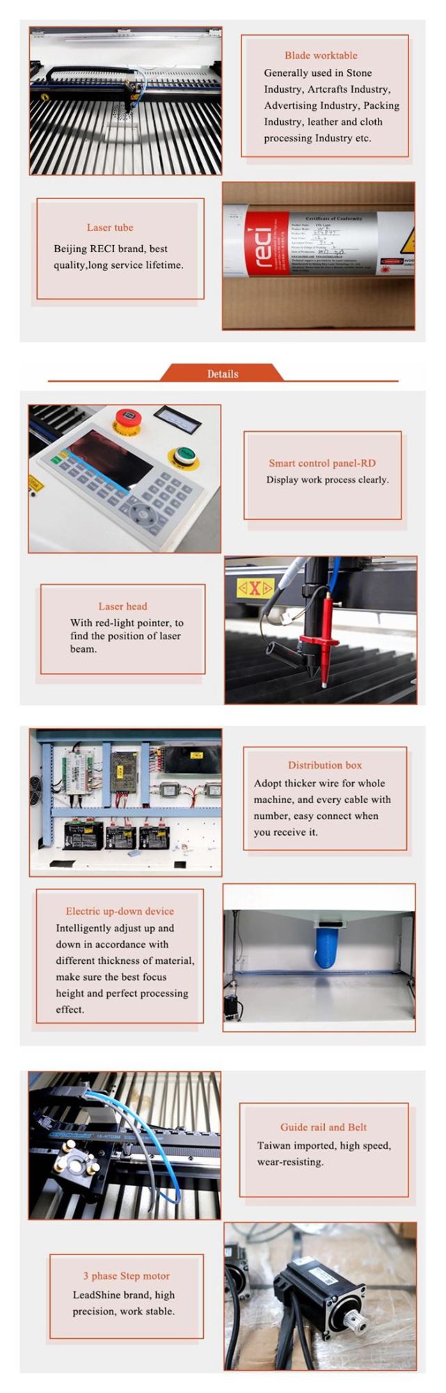 6090 CO2 Laser Machine Engraving and Cutting 900mm*600mm
