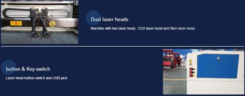 Metal Nonmetal Laser Engraver Cutting Ss Marking CO2 Fiber Machine