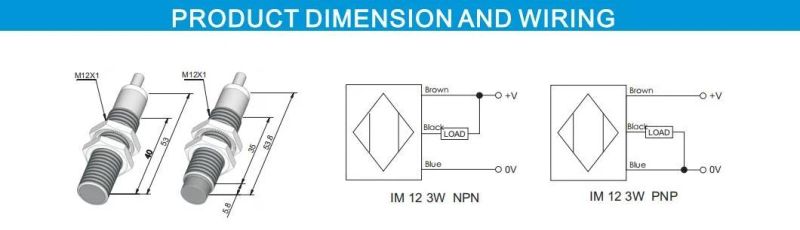 IP67 Capacitive Inductive Proximity Switch for Laser Engraving Machine