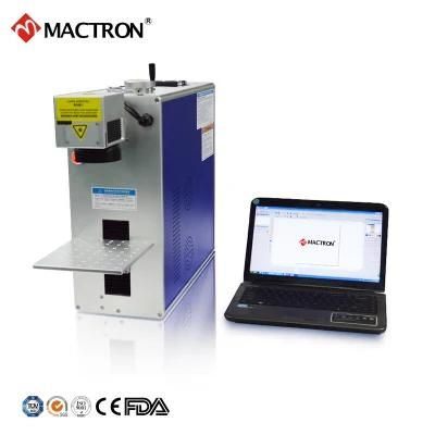Dongguan 20W 30W Latest Design Ultra Mini Fiber Laser Marking Machine for Bird Ring/Electronic