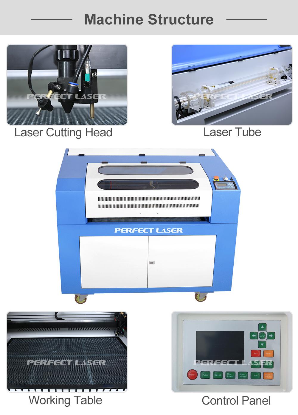 CO2 Laser Engravingmachine for Cloth Leather Wood PVC Cutting