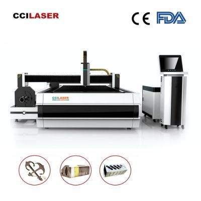 1000W 2000W Sheet Steel Metal Tube CNC Fiber Laser Cutting Machine for Sale