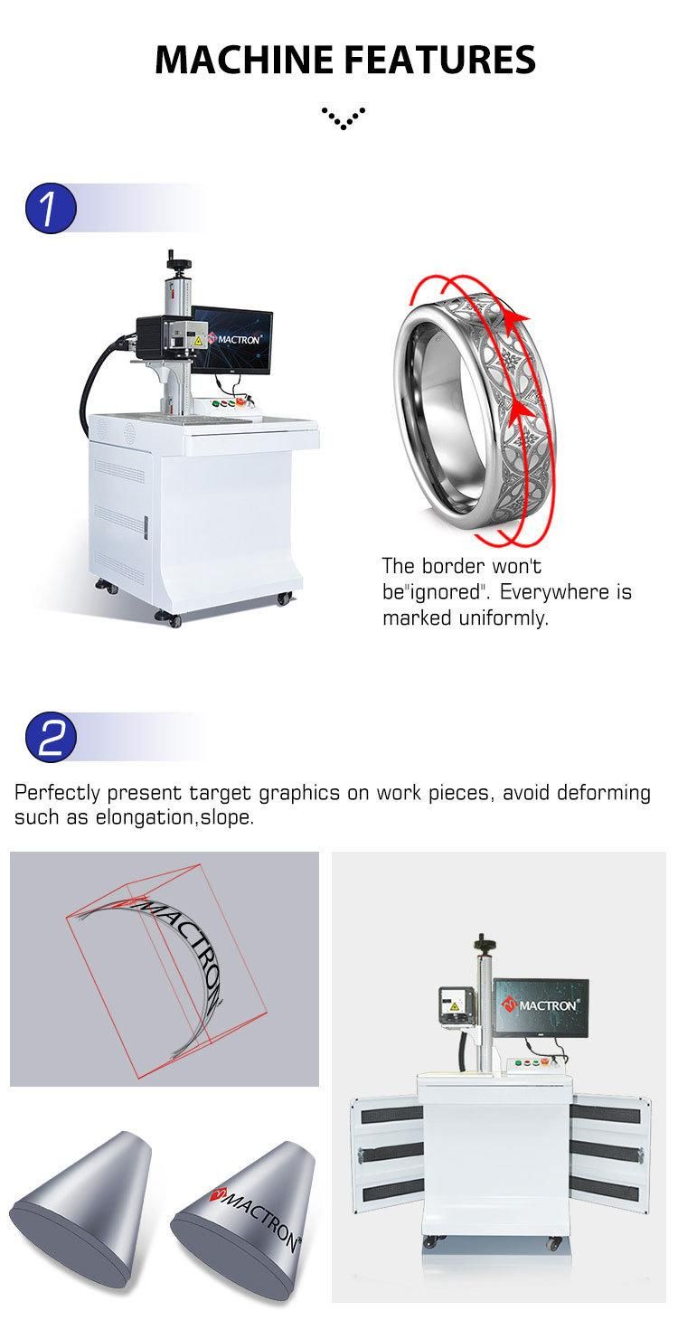Factory Supply 3D Fiber Laser Metal Deep Engraving Machine Low Price