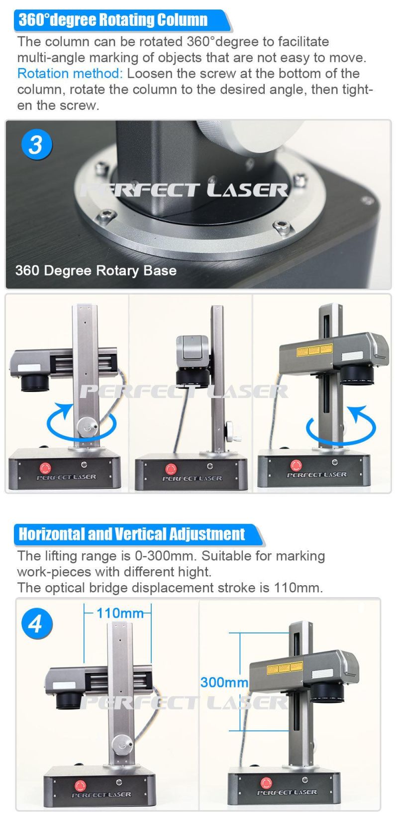 Mini 20W Laser Marking Machine Printing Logo for Metal