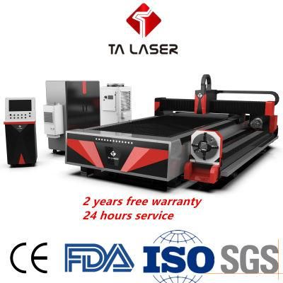Metal Tube and Plate Fiber Laser Cutting Machine with Rotary Axis