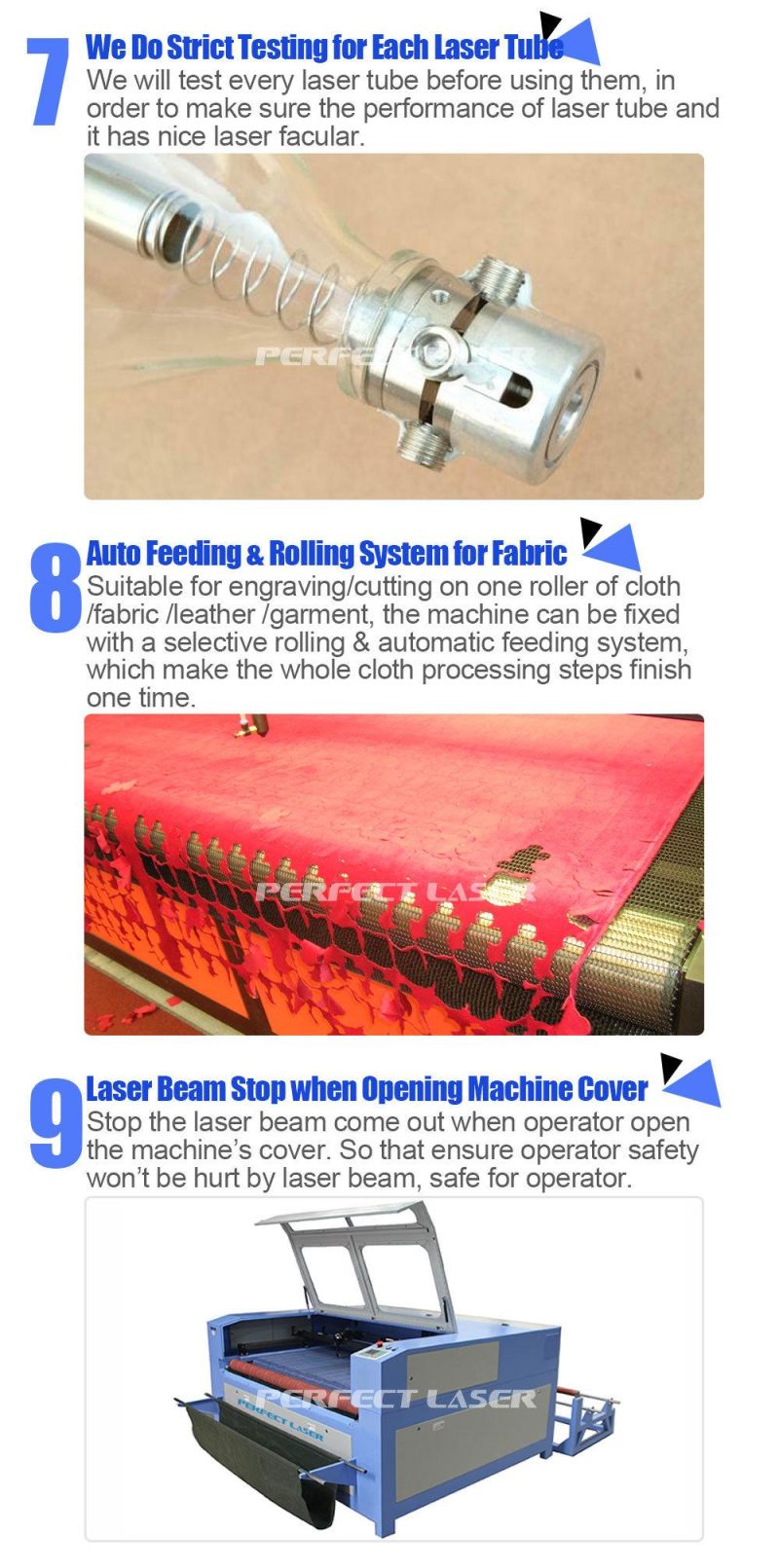 High Speed Fabric Cloth Laser Engraving Machine with Large Scale