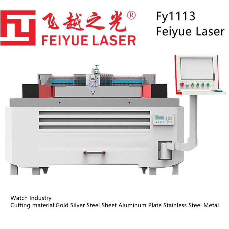 Fy1113 Watch Industry Feiyue Laser CNC High Precision Laser Cutting Machine Aluminum Sheet Plate Stainless Steel Metal Best Laser Cutter for Small Business