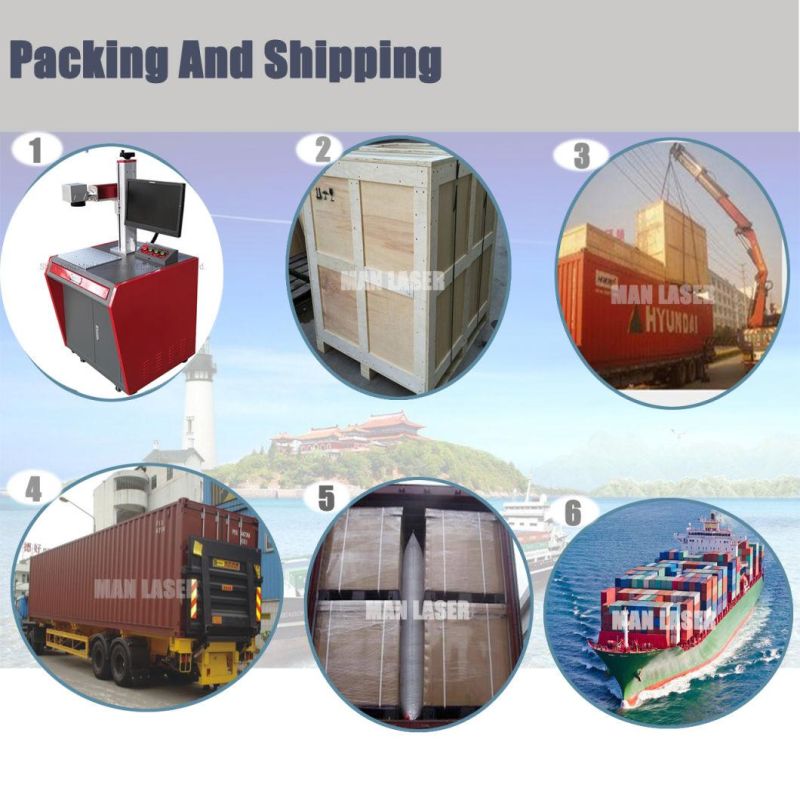 20W Copper Brass Fiber Laser Color Marking Machine for Metal